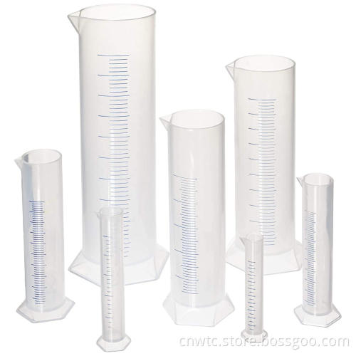 Lab Supplies: 50ml and 100ml PP Plastic Graduated Cylinders for Precise Measurements